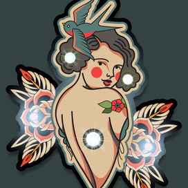 традиционные лампы для тату студий