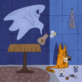 Приведение и кот