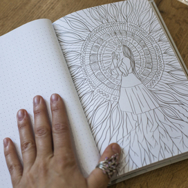 Иллюстрация из авторского блокнота "Я так чувствую" издательство Эксмо