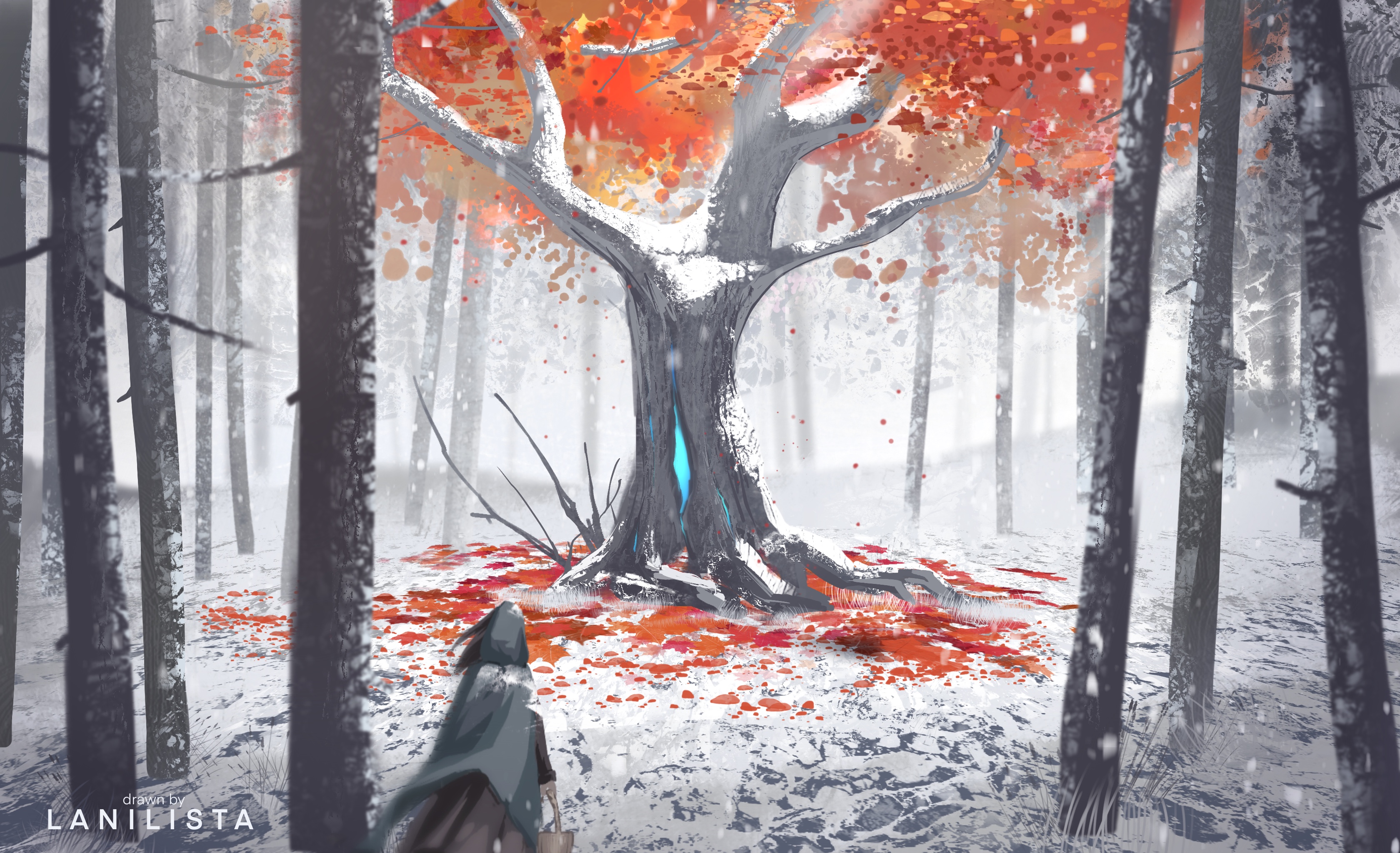 В зимнем лесу