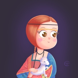 Девочка с горностаем 