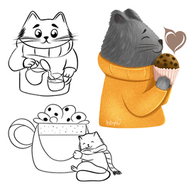 Кофейный кот