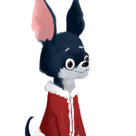 Новогодний пес