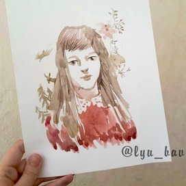 Акварельный портрет