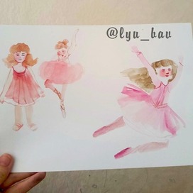 Балерины_акварель_ребенок