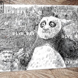 Графика. Черно белая иллюстрация_фан-арт