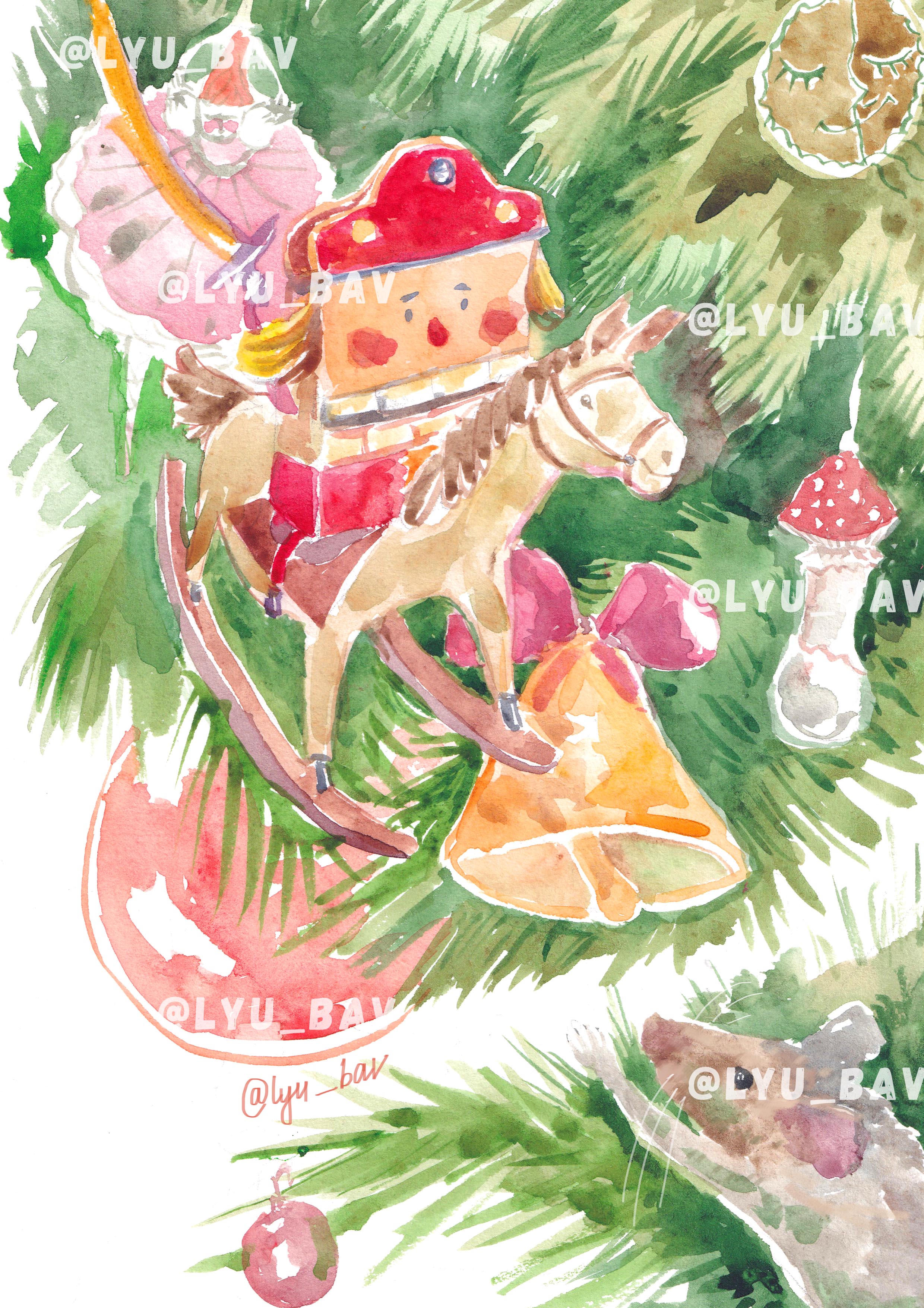 Щелкунчик_акварель