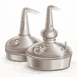 Схема производства дистиллята