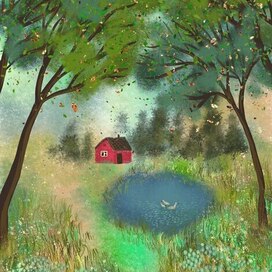 Домик в пруда 