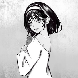 Девушка с цветком