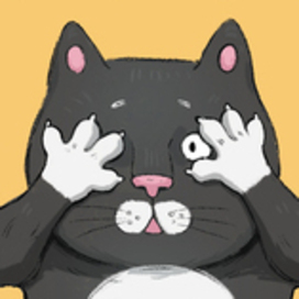 Автовизитка с напуганными котиками