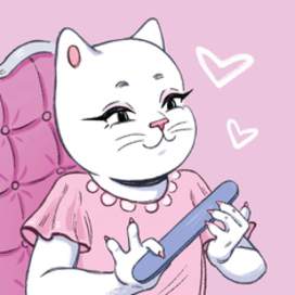 Автовизитка с кисой