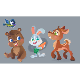 Зверята лесные