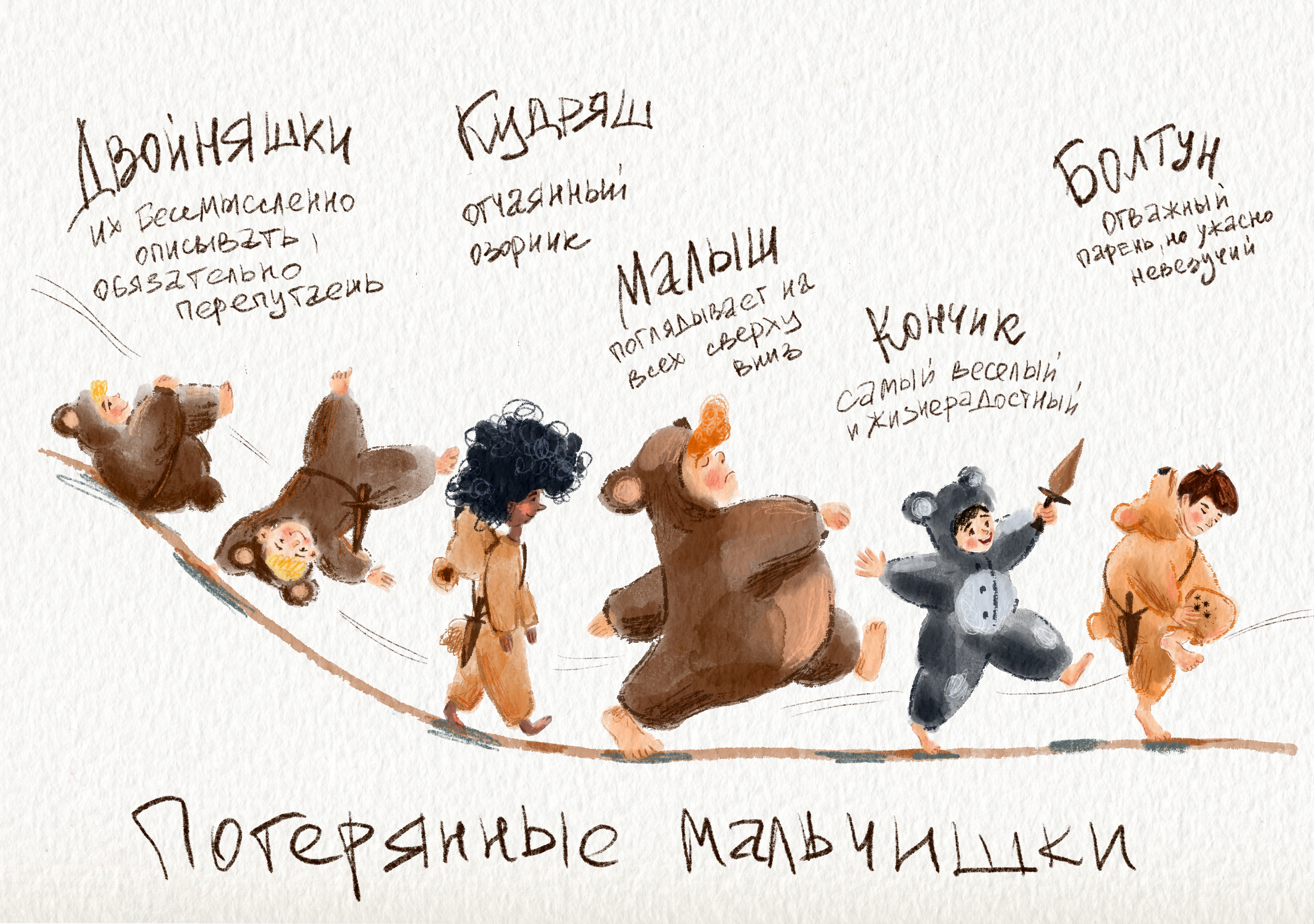 Герои книги Питер Пэн