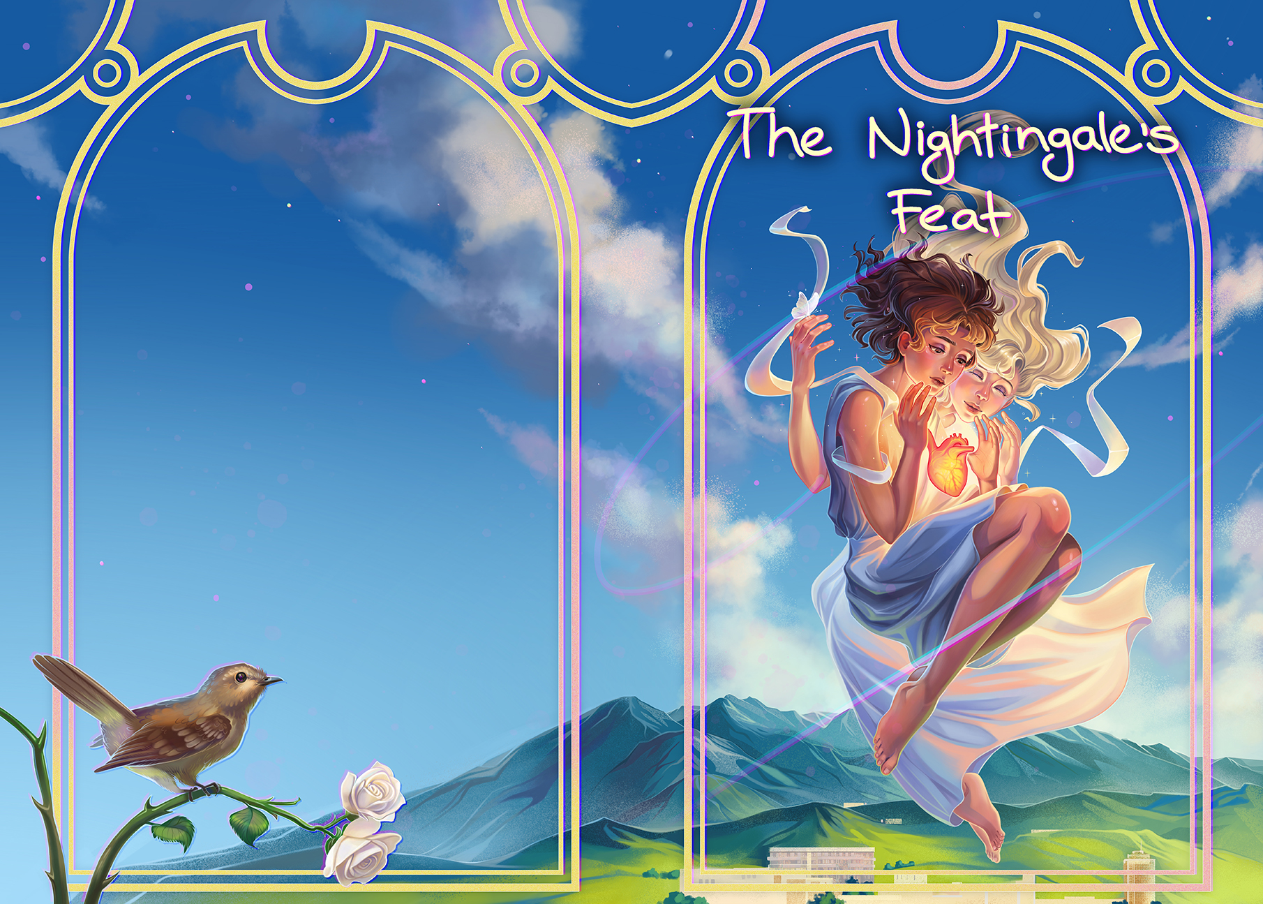 Иллюстрация к обложке книги "Подвиг соловья"