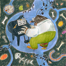 Крот пианист