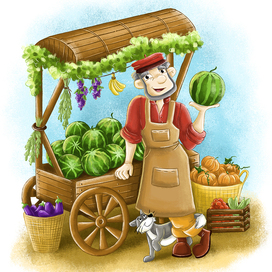 Продавец арбузов