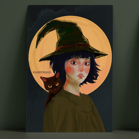 Открытка для посткроссинга "Хэллоуин"