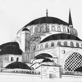 Великая мечеть Чамлыджа в Стамбуле