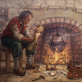 Папа Карло и Буратино