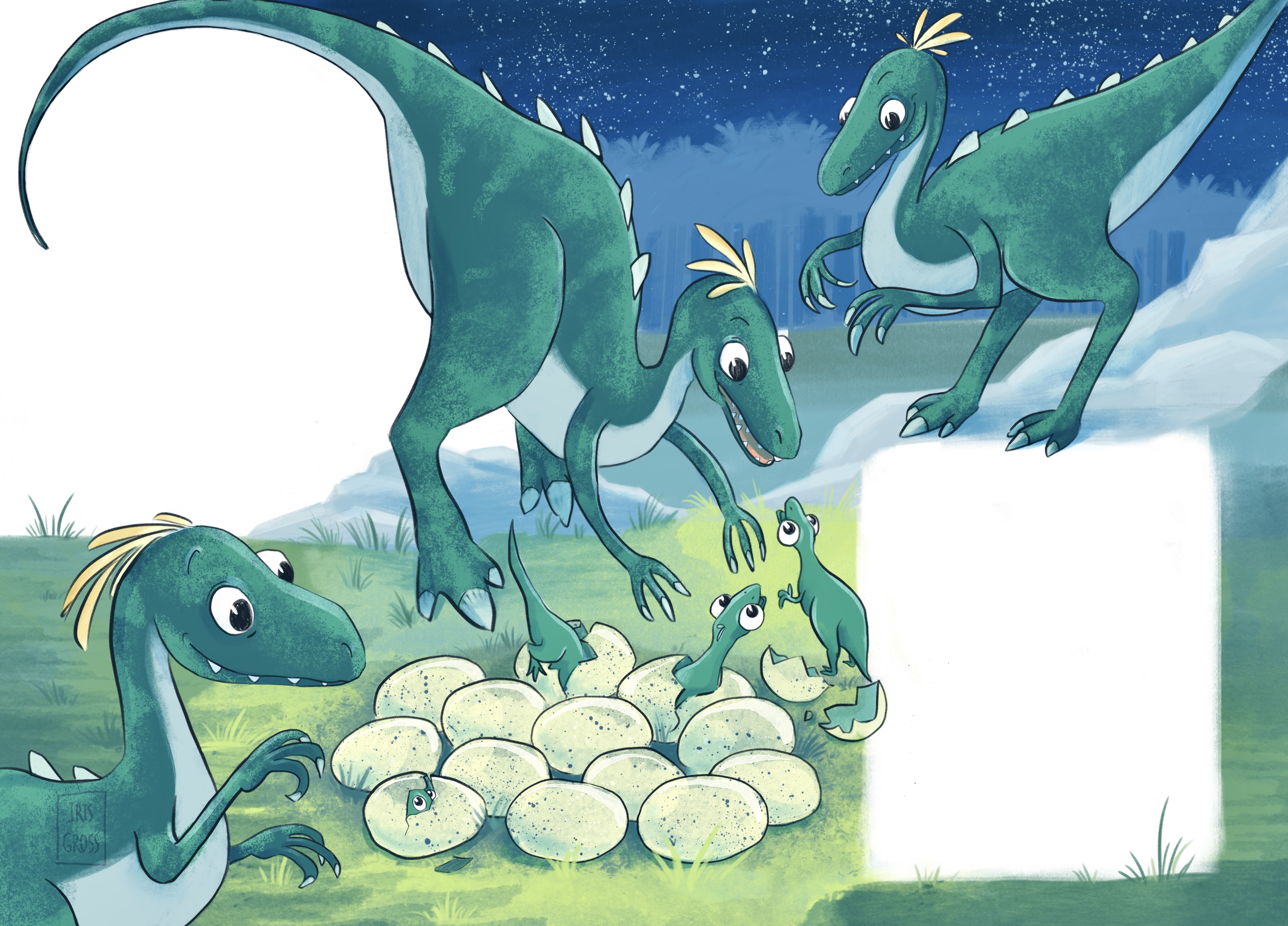 Динозавры для книги стихотворений для детей