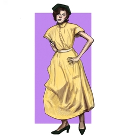 Портрет девушки в полный рост