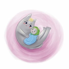 Иллюстрация любовь мамы