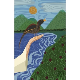 Иллюстрация для книги по монгольским мифам