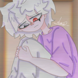 Мальчик грустит