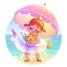 Летняя девочка