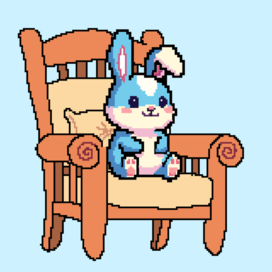 зайчик на стуле