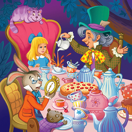 Безумное чаепитие. для пазлов 