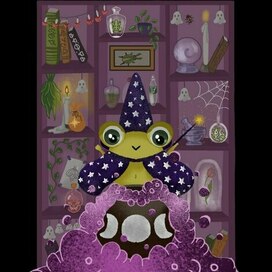 Карта Таро Маг Лягушата