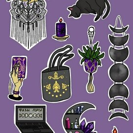 Стикер-пак "Современная ведьма"