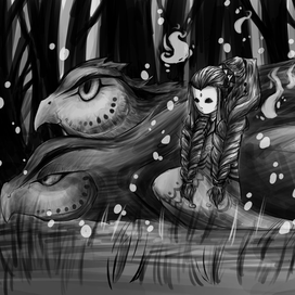 Работы в чёрно-белом стиле