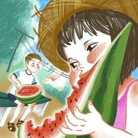 И наелись🍉, и напились🍉, и умылись🍉