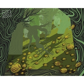 Иллюстрация для книги монгольских сказок