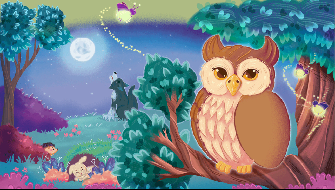 Иллюстрация к детской книге | Сова