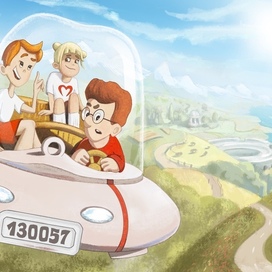 Иллюстрация к книге Кир Булычева "Гай-до" 