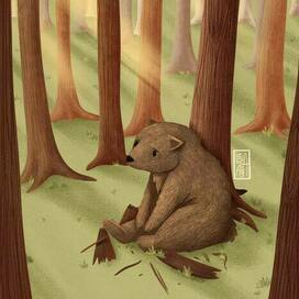 трудолюбивый мишка