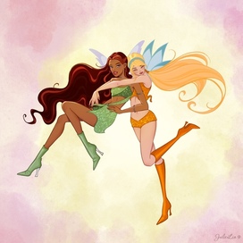 Winx Club girls / Layla & Stella