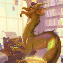 дракон - писатель