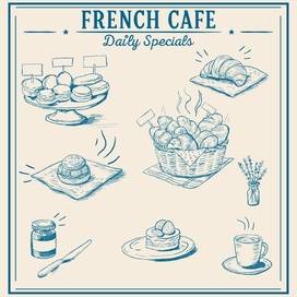 Скетч для французского кафе