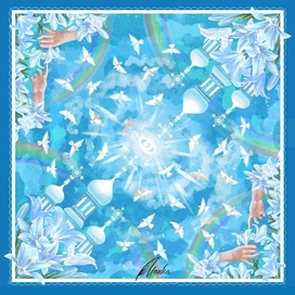 Дизайн платка "Благовещение"