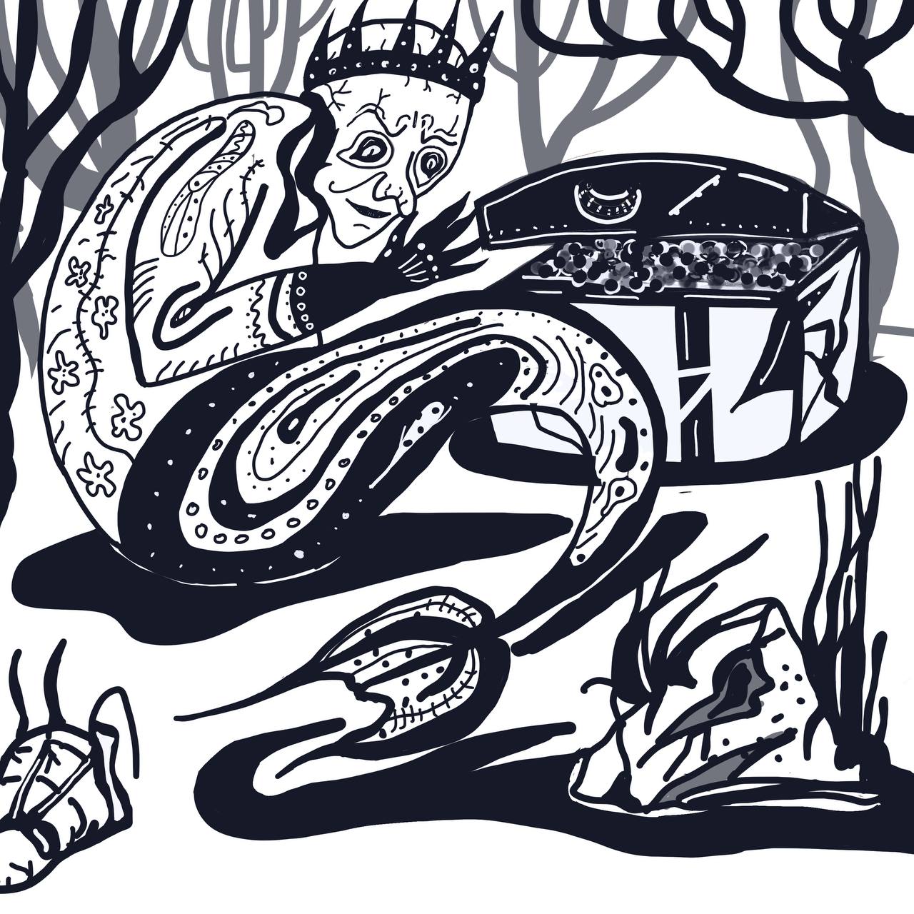 Русалки в стиле русских сказок