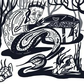 Русалки в стиле русских сказок