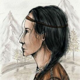 Портрет индейской девушки