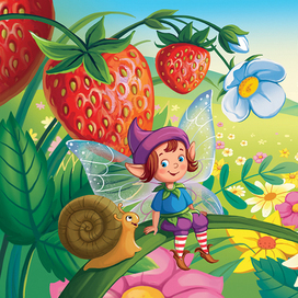 клубничные эльфы. для пазлов