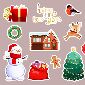 Новогодние стикеры