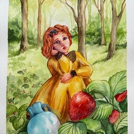 «Дудочка и кувшинчик» , иллюстрация к сказке В.Катаева